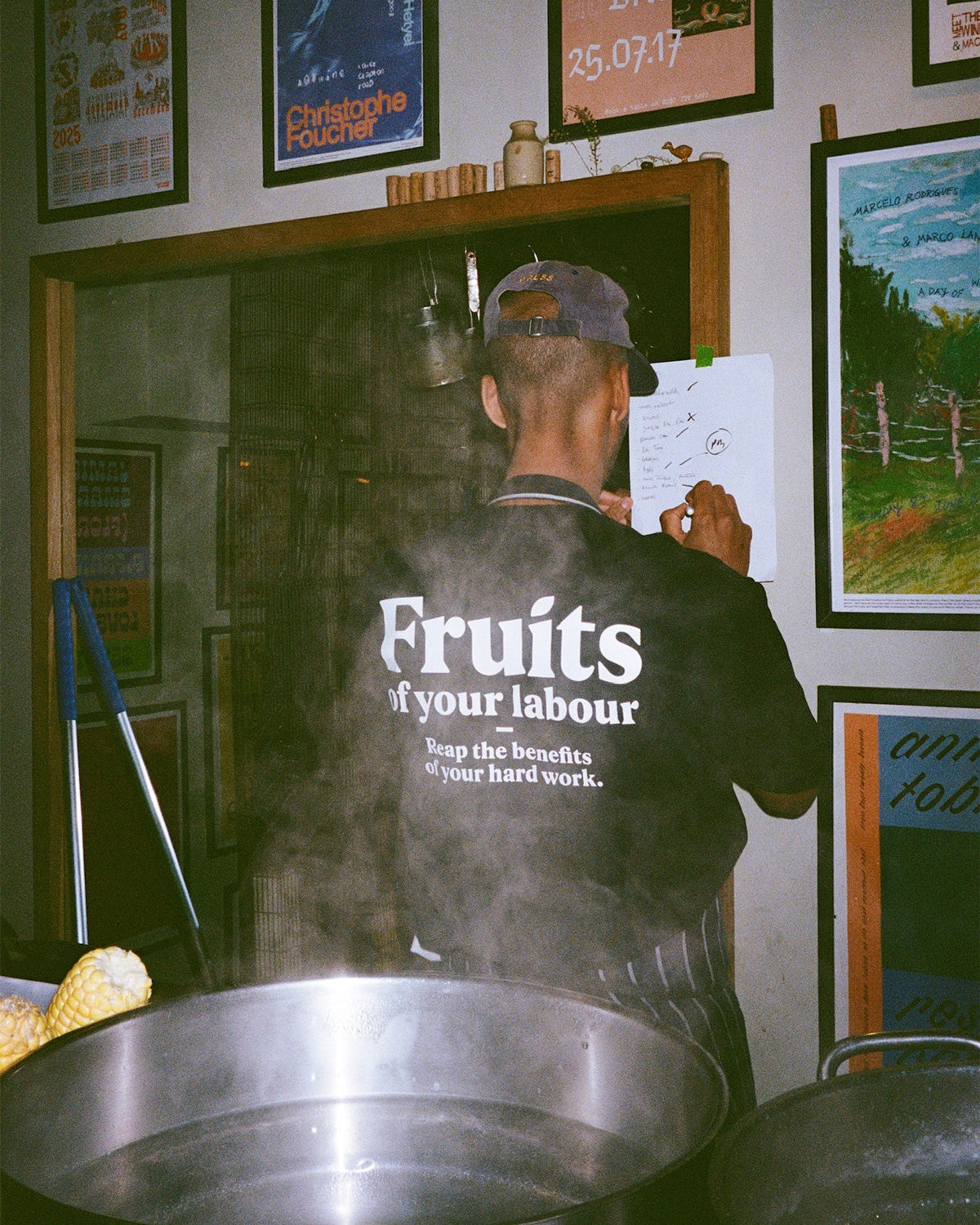 Fruits Labour Tee - Black